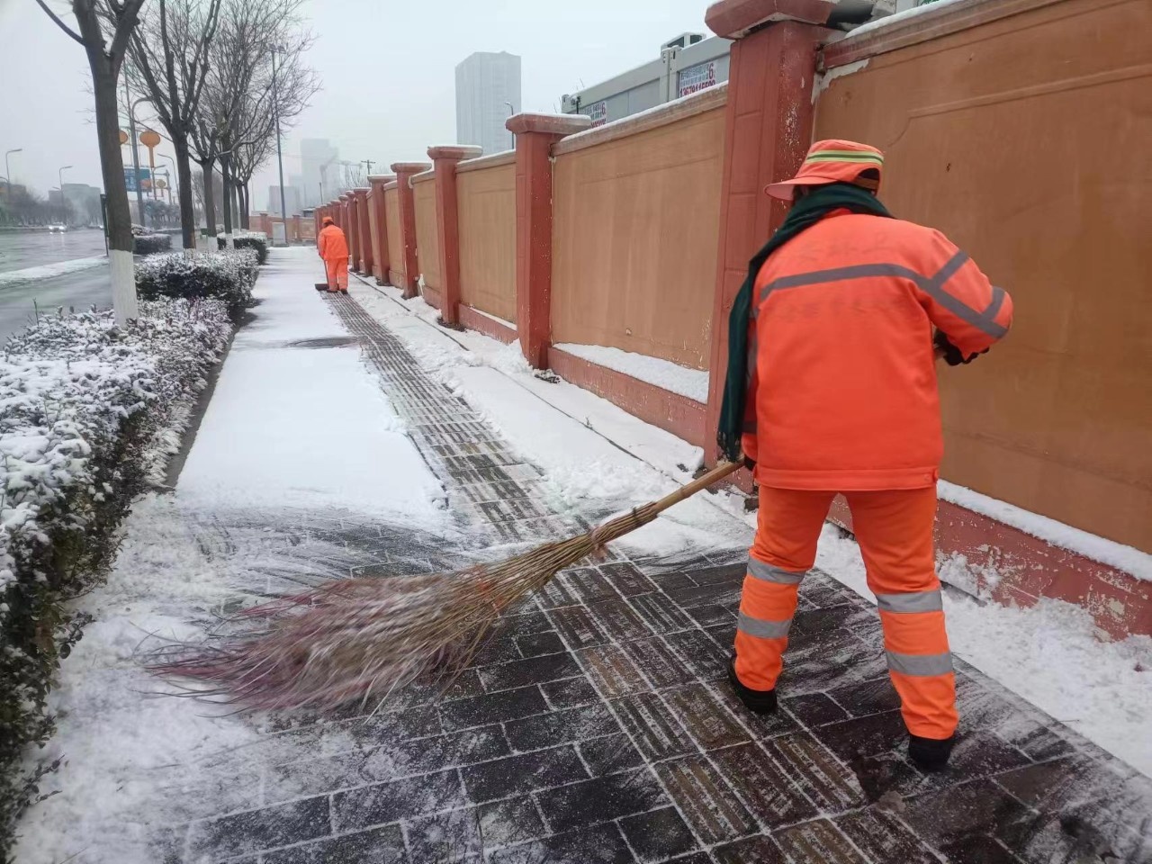 以雪为令西咸新区秦汉新城在行动(图2)