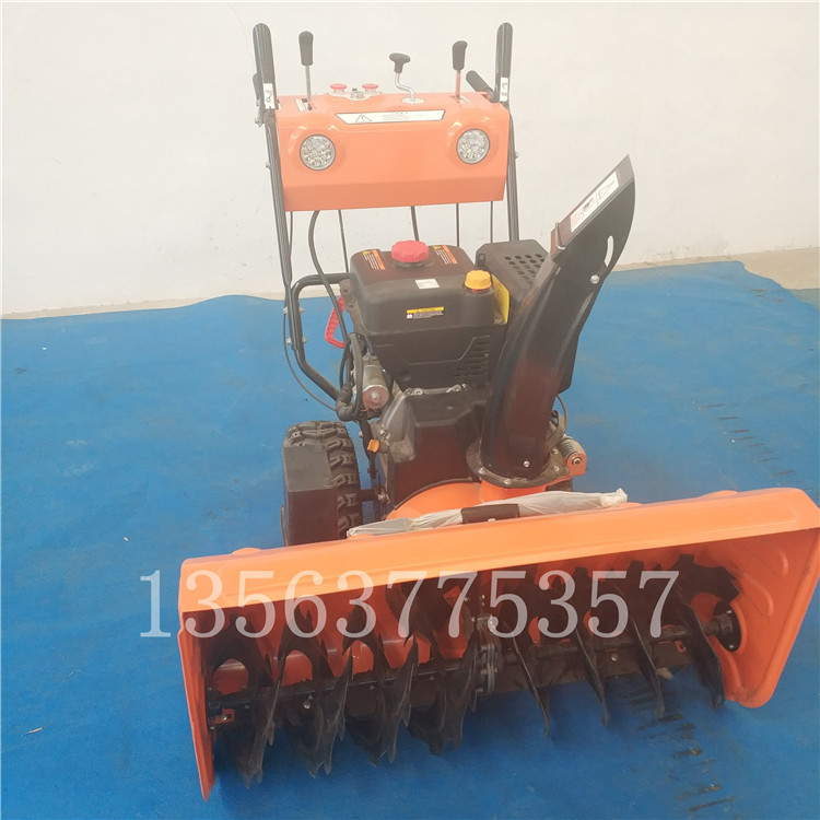 新款小型扫雪机厂家汽油手扶式扫雪车冬季(图2)