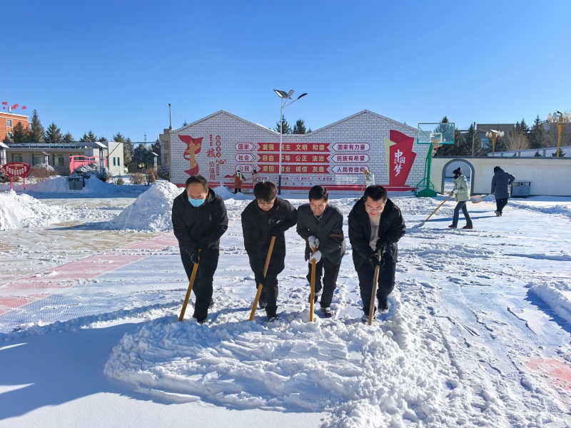 民联镇：以雪为令践使命干群同心保畅通(图1)